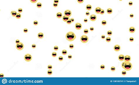 emoji haha laugh icons  facebook  video isolated  white background social media network