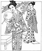 Japon Colouring sketch template