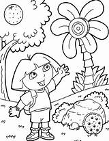 Dora Explorer Coloring Pages Worksheets Comment First sketch template