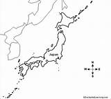 Blank Japon Vierge Jepang Kosong Vide Worksheet Geography Continent Enchantedlearning Littleexplorers Timur sketch template