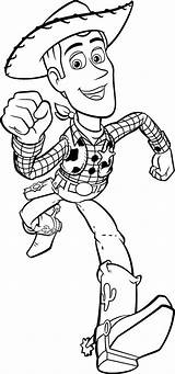 Woody Running Coloring Printable Pages sketch template