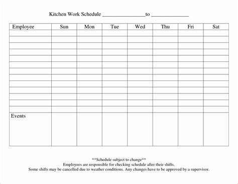 daily work schedule template printable  template ideas