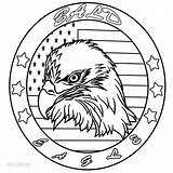 Eagle Coloring Bald Pages Head Printable Kids Cool2bkids sketch template