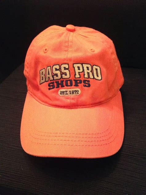 bass pro shops baseball cap hat great condition nice rustic  design caps hats bass