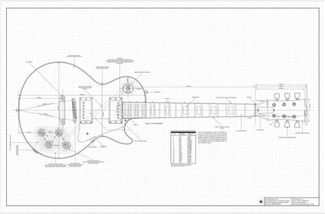 actual size gibson les paul headstock template