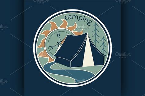 camping logo   tent