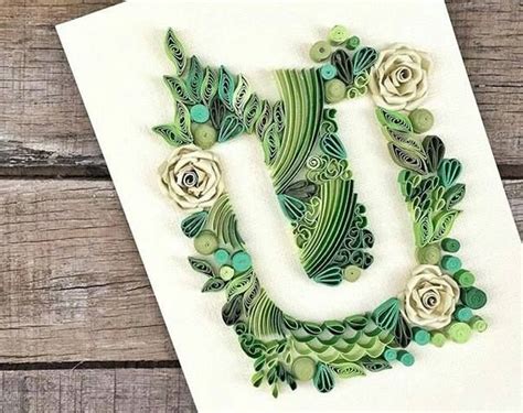 quilled lettering words numerals images  pinterest