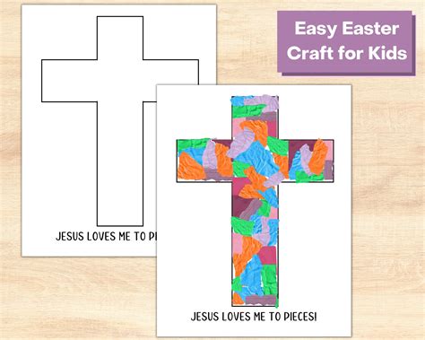 easy easter cross craft  kids toddler craft kindergarten etsy