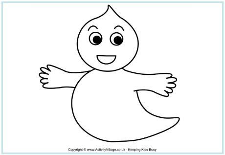 ghost colouring page  images halloween coloring pages