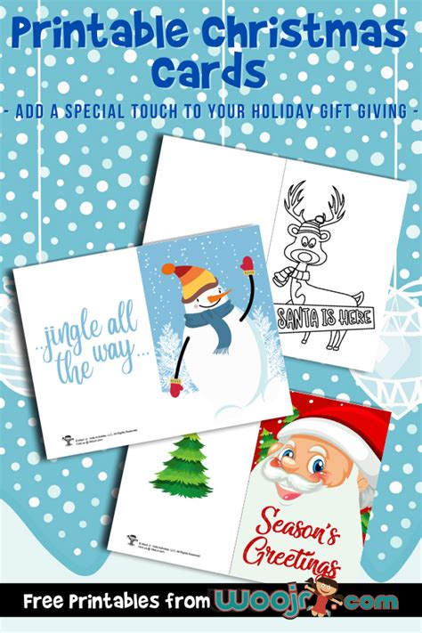 printable christmas cards woo jr kids activities
