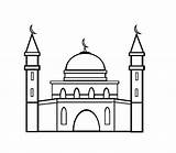 Cami Boyama Kolay Cizimi Mosque şablonları Ramadan sketch template