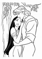 Coloring Pocahontas Pages Disney John Printable Smith Kids Princess Sheets Print Color Coloring4free Animation Colouring Colors Movies Book Drawings Letscolorit sketch template