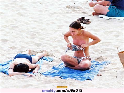 Natalie Portman Topless On A Beach In Caribbean