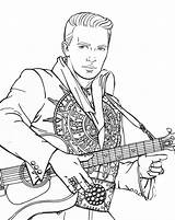 Elvis Presley Crusher Wesley sketch template