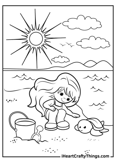 summer season coloring pages coloring home