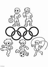 Coloring Olympic Pages Games Popular sketch template