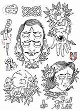 Tattoo Flash Tattoos Friday Line Linework Sheet Work Drawings Traditional Simple Nofx Designs Tatto Ready Sketches Coming 13th Dibujos Choose sketch template