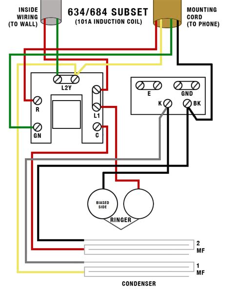 wiring diagram vintage bell telephone western electric products telephones older models