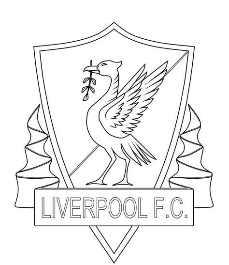 badge liverpool colouring page sketch coloring page coloring home
