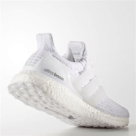 adidas ultra boost mens white cushioned running sports shoes trainers