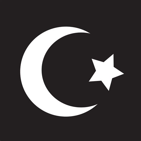 symbol  islam star crescent icon  vector art  vecteezy