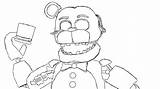 Freddy Coloring Fnaf Pages Golden Bonnie Toy Withered Drawing Chica Mangle Aphmau Nightmare Foxy Nights Five Fazbear Drawings Printable Color sketch template