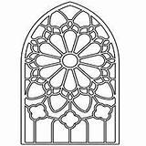 Vitrail Coloriage Vitraux Gothique Dessin Stained Window Ancenscp Petite Communion Modèles Résultat sketch template
