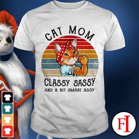 cat mom classy sassy and bit smart assy sunset shirt hoodie ladies