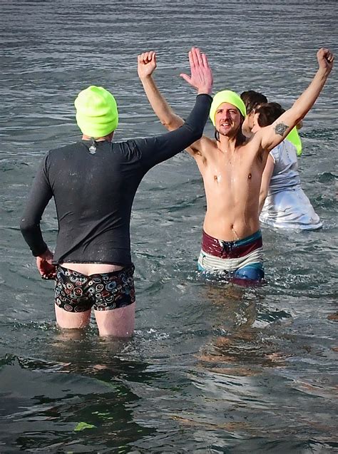 polar bear plunge at golden gardens was fast funny and fun westside seattle