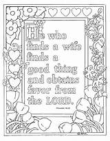 Coloring Pages Bible Coloringpagesbymradron Proverbs Verse Kids Print Color Colouring Books sketch template