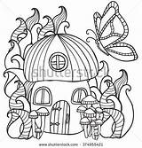 Coloring House Pages Fungi Getdrawings sketch template