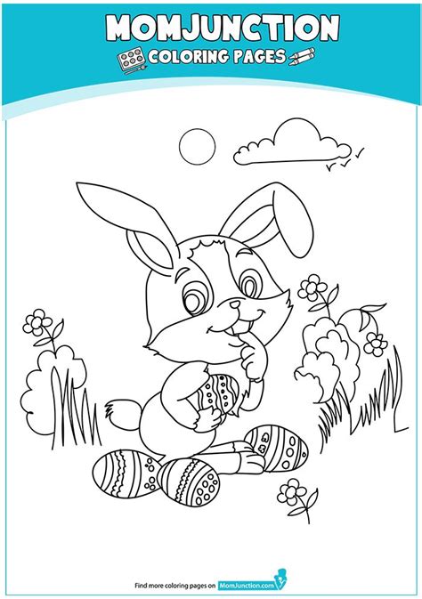 coloring page bunny coloring pages cute easter bunny mom junction