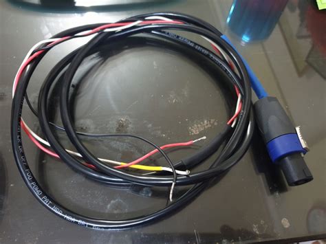 high level input cable  rel  woofer