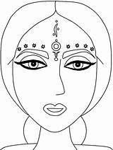 Coloring India Pages Bindi Countries Indian Colouring Culture Kids Printable Face Print Some Children Woman Crafts Coloringpagebook Color Taj Popular sketch template