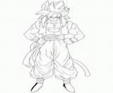 Coloring Pages Ball Gogeta Dragon Cartoon sketch template