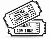 Ticket Cinema Clipart Film Movie Coloring Single Transparent Webstockreview Collection sketch template