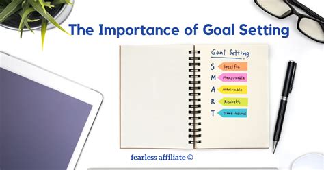 importance  setting goals fearless affiliate