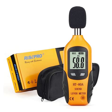 decibel meter risepro digital sound level meter audio noise measure device dual  ebay