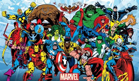 marvel comics retro wall poster marvel comics print avengers superhero print  large format