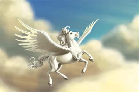 pegasus winged horse  greek mythology