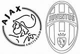 Ajax Kleurplaat Juventus Uefa Colorare Coloring Disegni Quarter Quarts Finalen Morningkids Finale sketch template