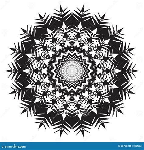 complicated single  pattern design  black  white stock vector