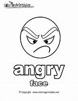Coloring Angry Face Pages Printable Feelings Emotions English Faces Adjectives Worksheets Color Drawing Mad Emotion Kids Emotional Cartoon Coloringprintables Educational sketch template