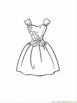 Coloring Dress Pages Clothing Beautiful Coloringpages101 Printable sketch template