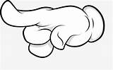 Pointing Cartoon Finger Hand Clipart Drawing Transparent Clip Reference Hands Fingers Pngtree sketch template