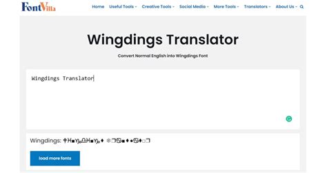 wingdings translator copy paste fontvillacom