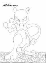 Coloring Pages Mewtwo Pokemon 4u sketch template