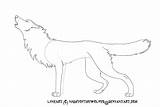 Wolf Lineart Howling Deviantart sketch template