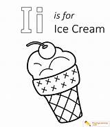 Ice Cream Coloring Letter Printable Pages Uppercase Lowercase Through Kids Template sketch template
