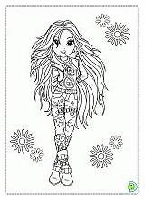 Coloring Moxie Girlz Pages Coloriage Dinokids Bratz Dessin Adult Girls Color Steampunk Voor Fille Jente Book Print Kawaii Blank Adults sketch template